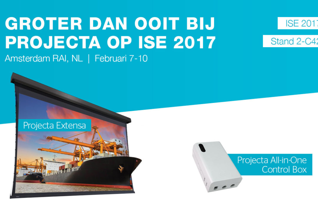 Nieuwe projectiescherm-oplossingen van Projecta op ISE 2017