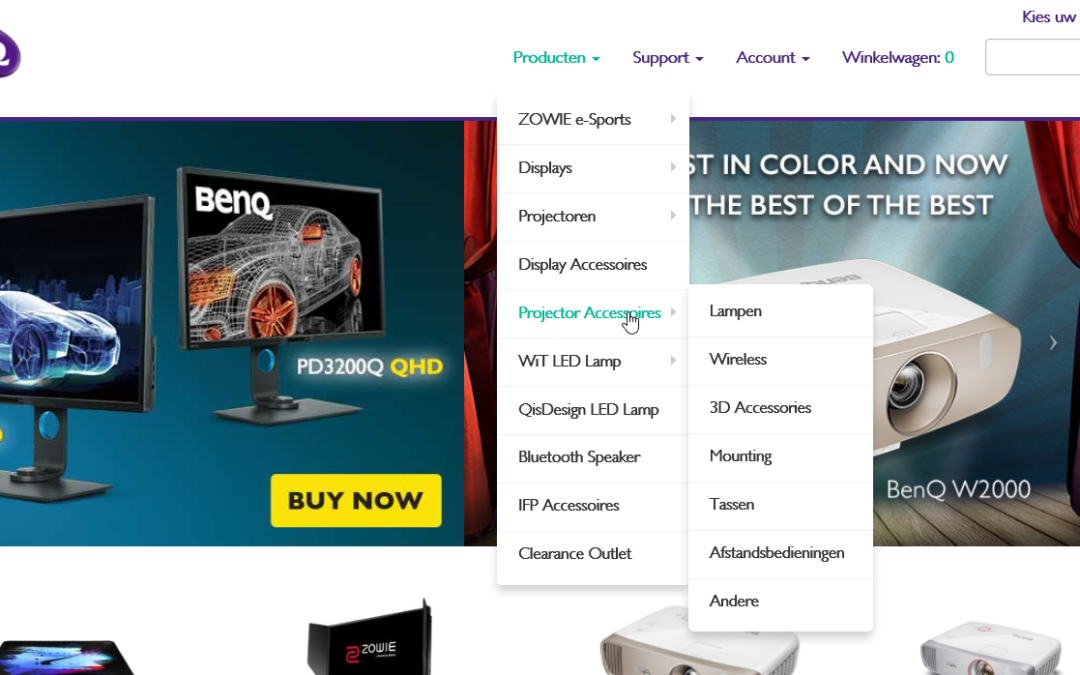 BenQ wijzigt beleid omtrent accessoires