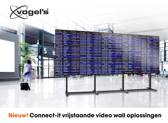 Professionele vrijstaande video wall oplossingen van Vogel’s