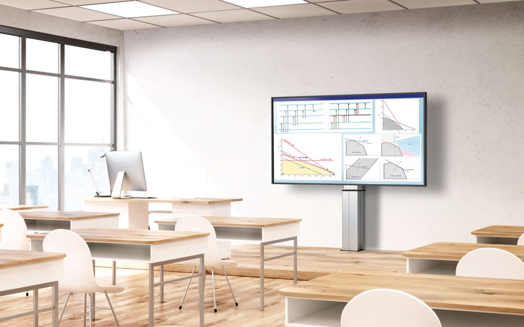 Vogel’s gemotoriseerde display-lift tilt scherm naar hoger niveau