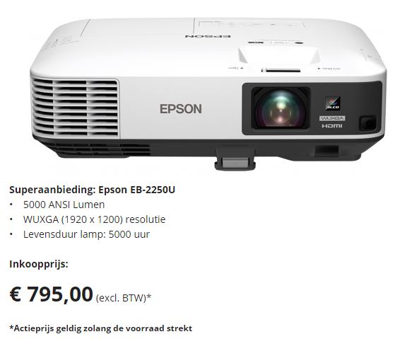 Superaanbieding: Epson EB-2250U