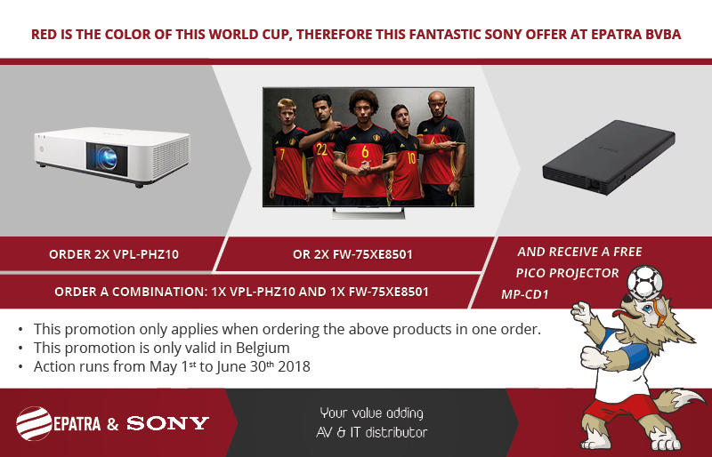 Sony WK 2018 actie