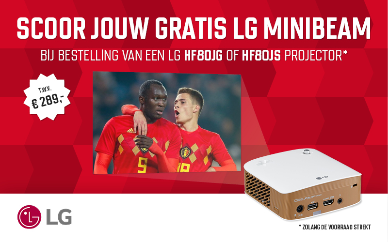 Scoor jouw gratis LG minibeam