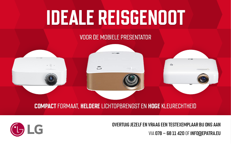 Ideale reisgenoot voor de mobiele presentator